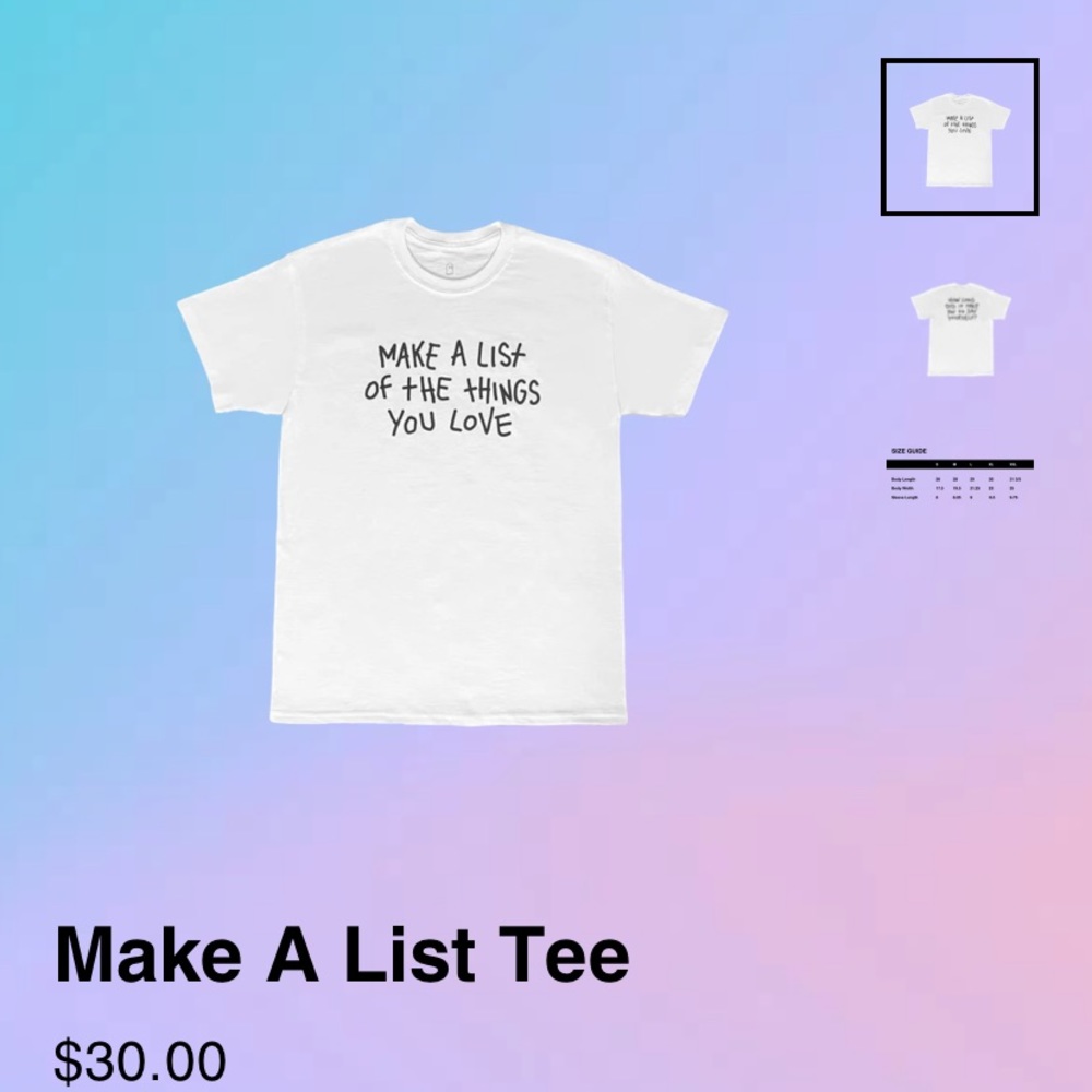 Lonely ghost make a list tee